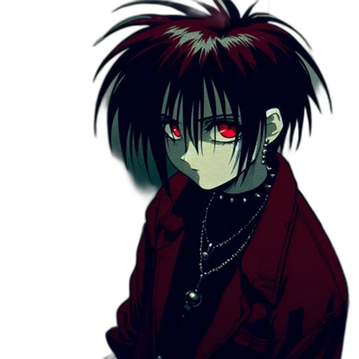 jacket, anime, cartoon, cyberpunk transparent PNG cut-out