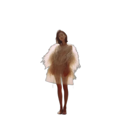 dress, jacket, hair, creature transparent PNG cut-out