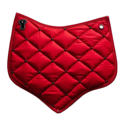 jacket, red, saddle, pad transparent PNG cut-out