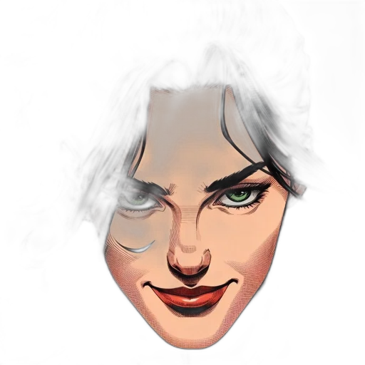 face, mask, concept art, photorealistic transparent PNG cut-out