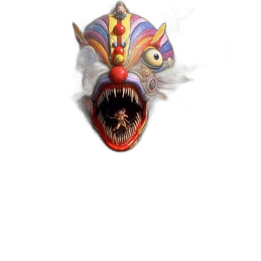 mask, creature, dragon, face transparent PNG cut-out