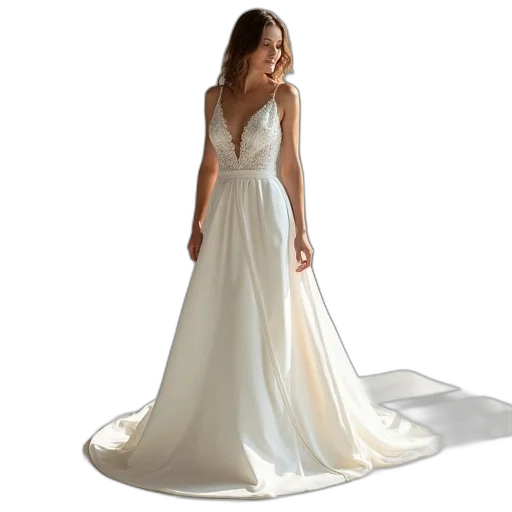 dress, photorealistic, line, wedding transparent PNG cut-out