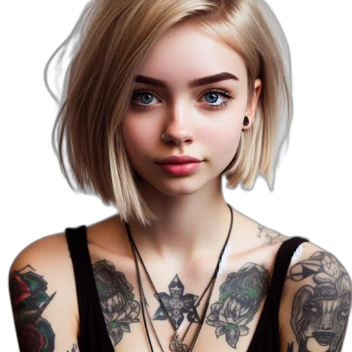 face, hair, jewelry, dress transparent PNG cut-out