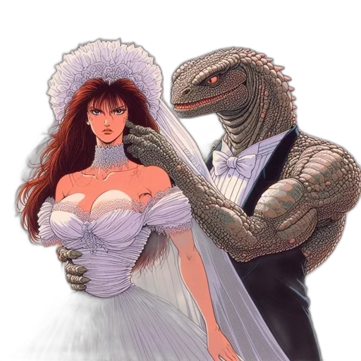 dress, creature, dragon, concept art transparent PNG cut-out