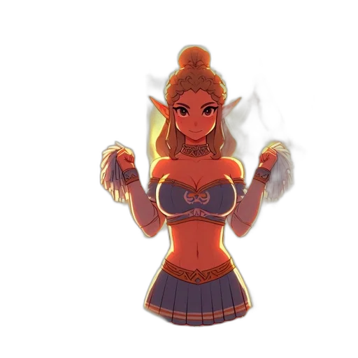 staff, dress, crown, weapon transparent PNG cut-out