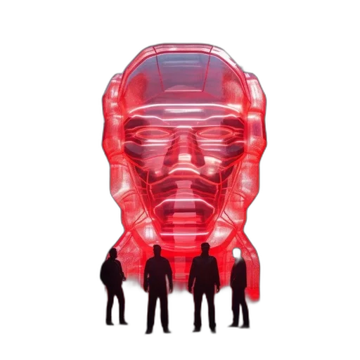 robot, face, mask, jacket transparent PNG cut-out