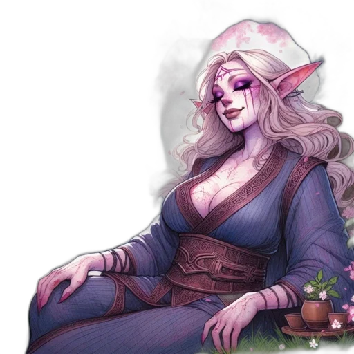 dress, staff, fantasy art, concept art transparent PNG cut-out