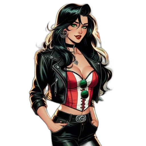 jacket, comic book art, cartoon, concept art transparent PNG cut-out