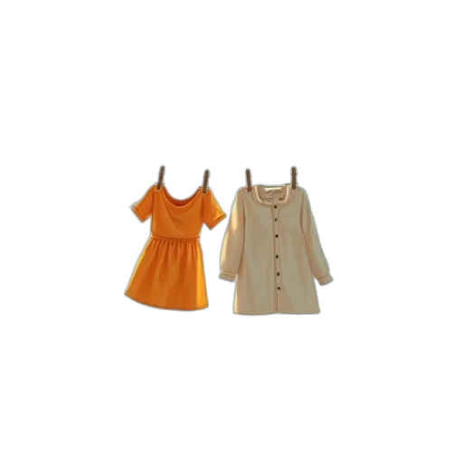 dress, 3d render, earth tones, golden transparent PNG cut-out