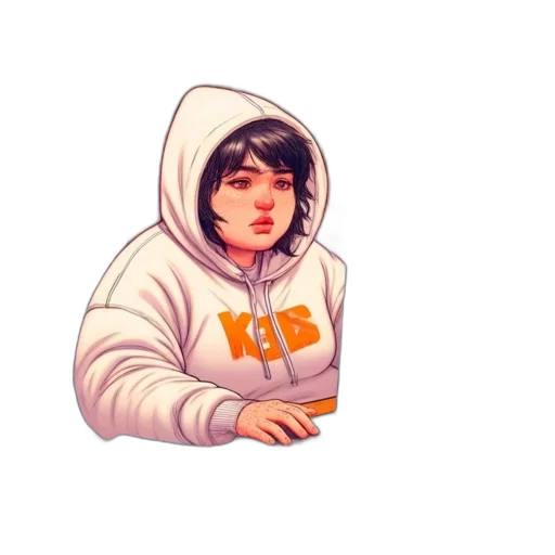jacket, face, pixel art, concept art transparent PNG cut-out