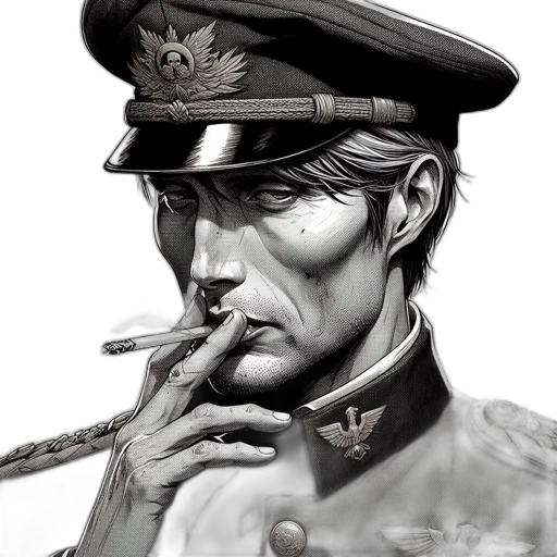 hat, face, staff, weapon transparent PNG cut-out