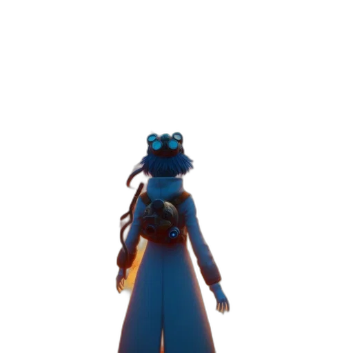 staff, robot, dress, dragon transparent PNG cut-out