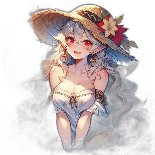 hat, dress, crown, staff transparent PNG cut-out