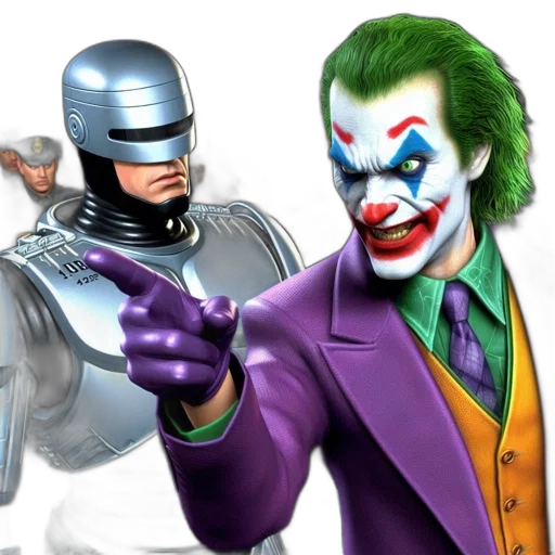 comic book art, concept art, 3d render, two transparent PNG cut-out
