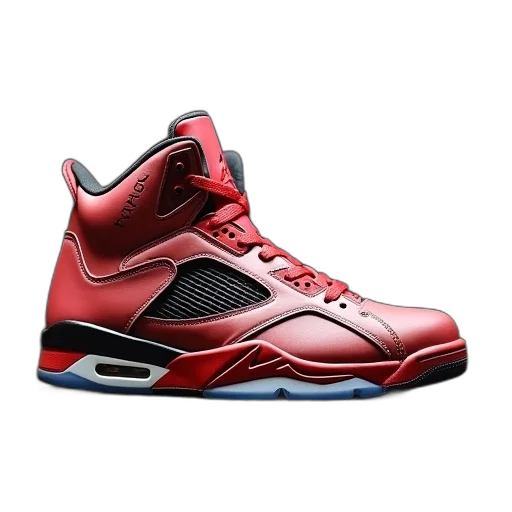shoes, 3d render, photorealistic, red transparent PNG cut-out