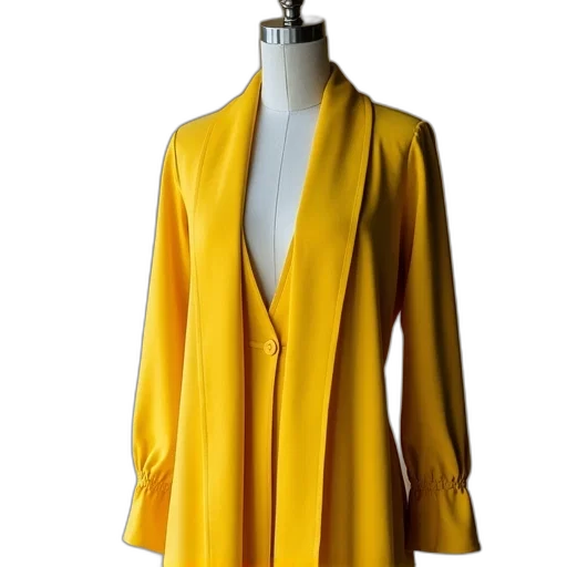 jacket, dress, golden, hand transparent PNG cut-out