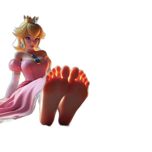 shoes, crown, dress, 3d render transparent PNG cut-out