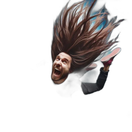 hair, creature, face, jacket transparent PNG cut-out
