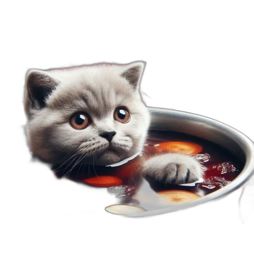 food, animal, photorealistic, oil painting transparent PNG cut-out