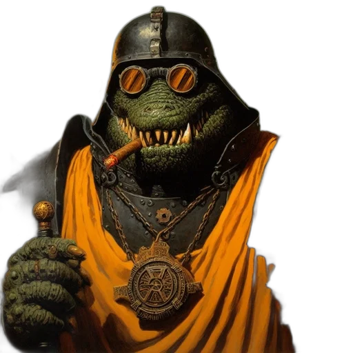 mask, robot, creature, staff transparent PNG cut-out