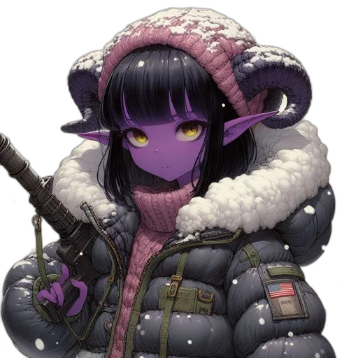 jacket, hat, face, dragon transparent PNG cut-out