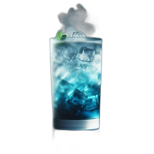 bottle, vaporwave, 3d render, photorealistic transparent PNG cut-out