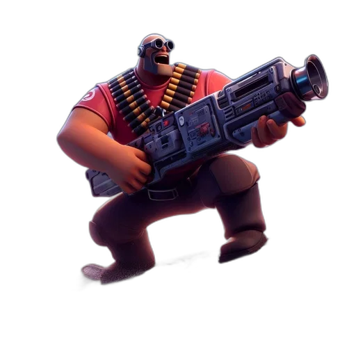 weapon, animal, staff, robot transparent PNG cut-out