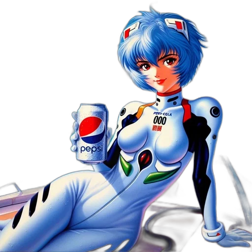 robot, bottle, food, vaporwave transparent PNG cut-out