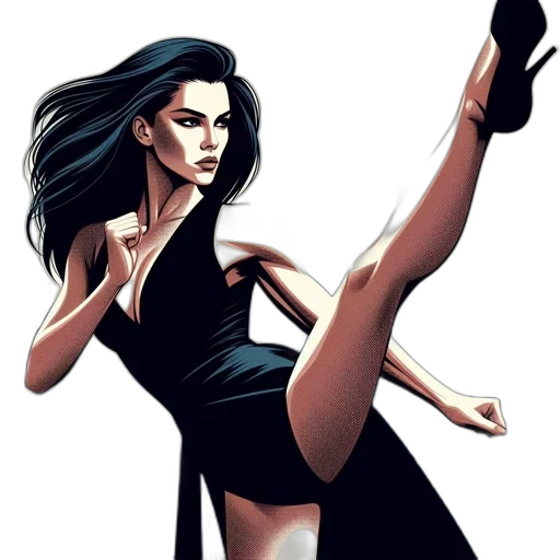 dress, comic book art, concept art, fantasy art transparent PNG cut-out