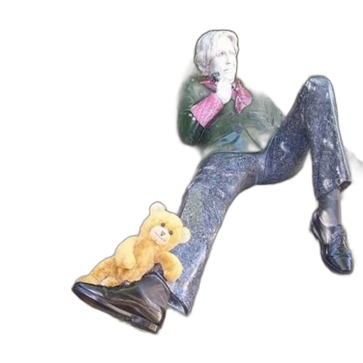 shoes, staff, statue, man transparent PNG cut-out