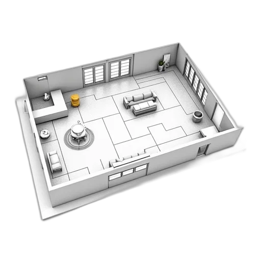 furniture, building, jewelry, 3d render transparent PNG cut-out