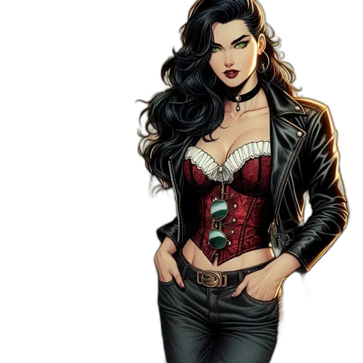 comic book art, concept art, cartoon, fantasy art transparent PNG cut-out