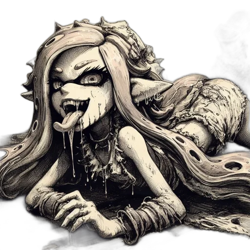 creature, hair, mask, dragon transparent PNG cut-out