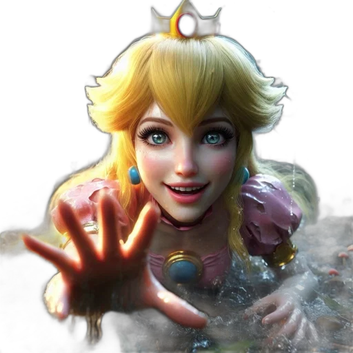 face, crown, concept art, 3d render transparent PNG cut-out