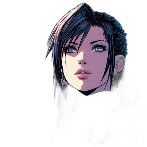 face, comic book art, concept art, fantasy art transparent PNG cut-out