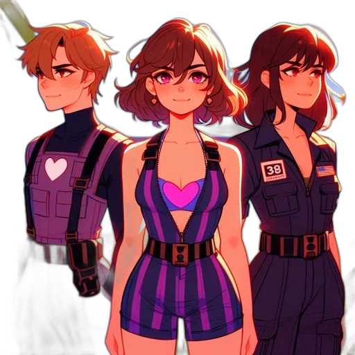 staff, jacket, dress, concept art transparent PNG cut-out
