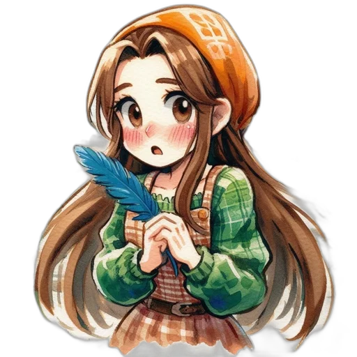 staff, weapon, creature, hair transparent PNG cut-out