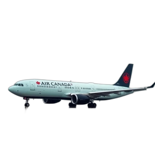 air, canada, passenger, plane transparent PNG cut-out