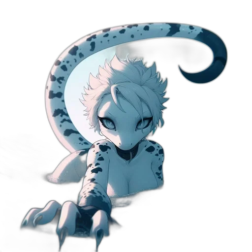 dragon, creature, staff, weapon transparent PNG cut-out