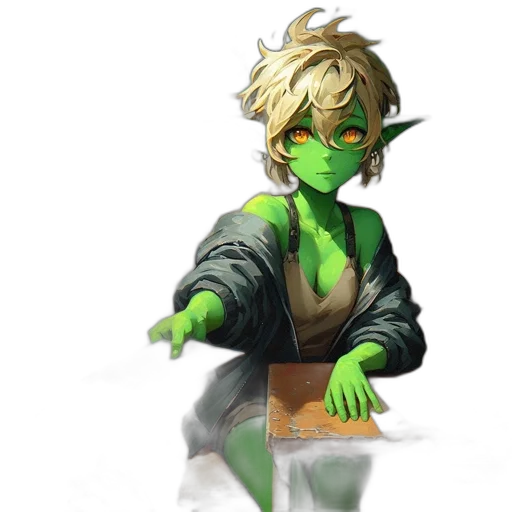 staff, mask, creature, concept art transparent PNG cut-out