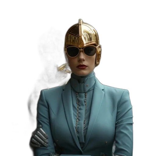 crown, staff, mask, jacket transparent PNG cut-out