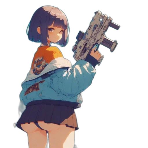 weapon, jacket, robot, dress transparent PNG cut-out