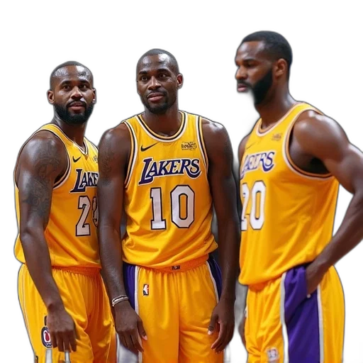 concept art, lakers, basketball, players transparent PNG cut-out