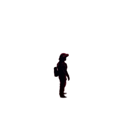 jacket, robot, staff, creature transparent PNG cut-out