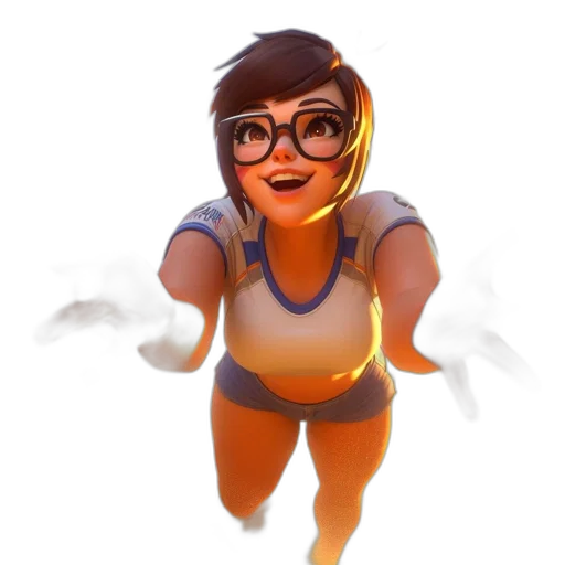 staff, face, concept art, 3d render transparent PNG cut-out