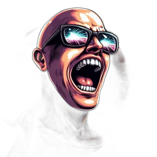 face, comic book art, photorealistic, concept art transparent PNG cut-out