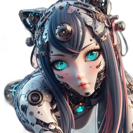 robot, jewelry, mask, face transparent PNG cut-out