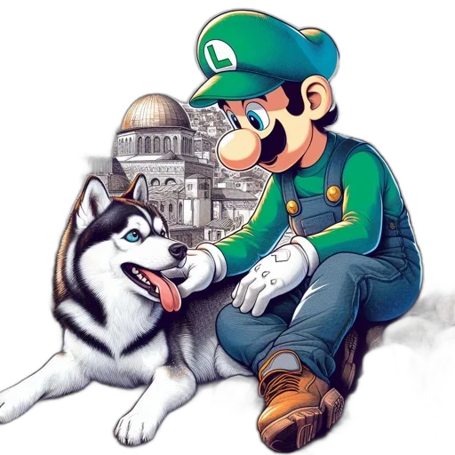 animal, mask, pixel art, concept art transparent PNG cut-out