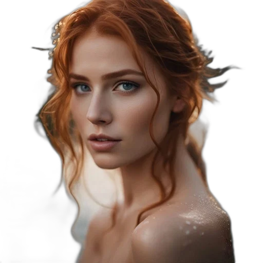crown, face, hair, dress transparent PNG cut-out