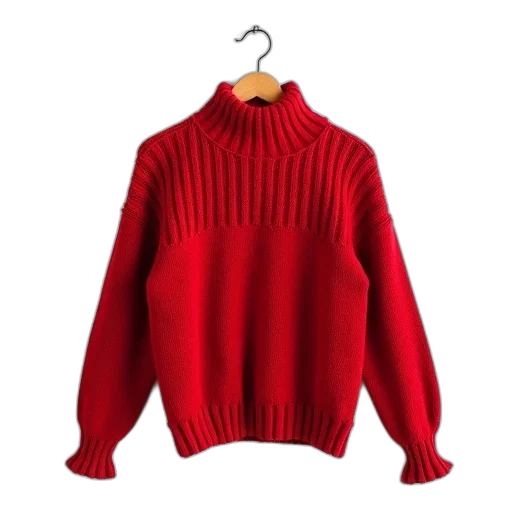 jacket, dress, red, knitted transparent PNG cut-out